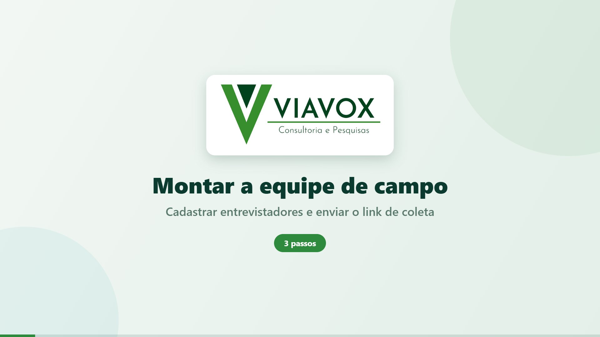 Capa do vídeo Cadastrar entrevistadores e enviar o link de coleta