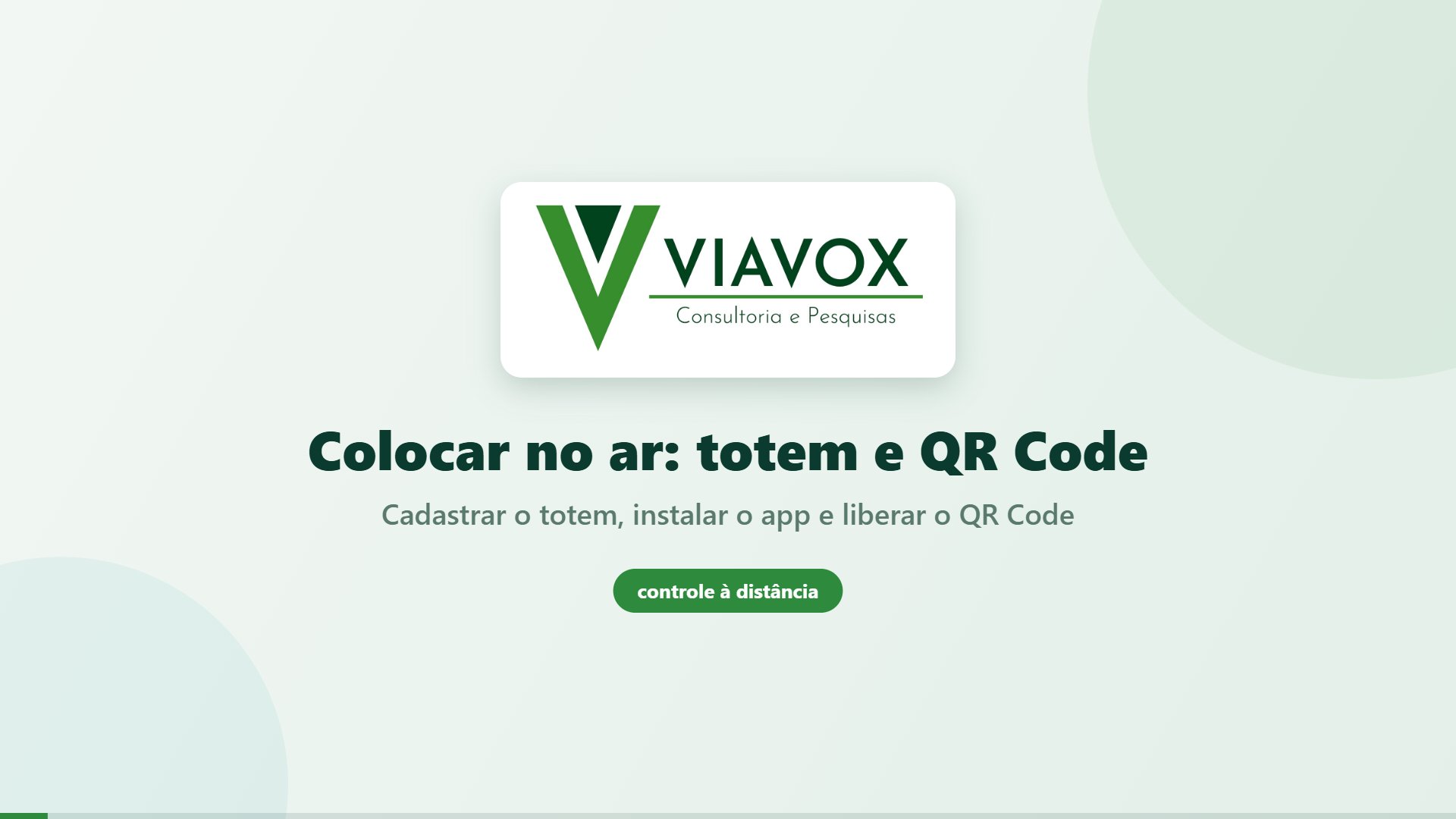 Capa do vídeo Colocar no ar: totem e QR Code